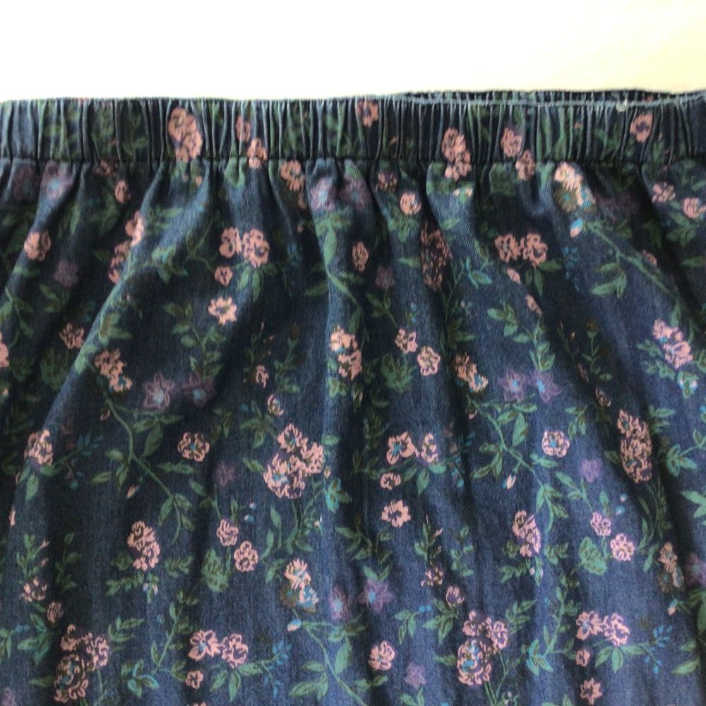 Blair- Blue denim with purple flower skirt - Picture 6 of 8